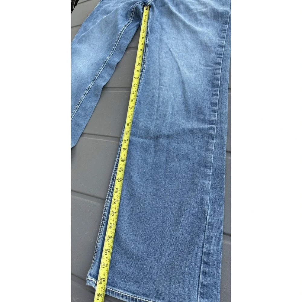 Rock & Roll Denim Jeans Mens 32 x 34 Blue Double Barrel Straight Leg Western